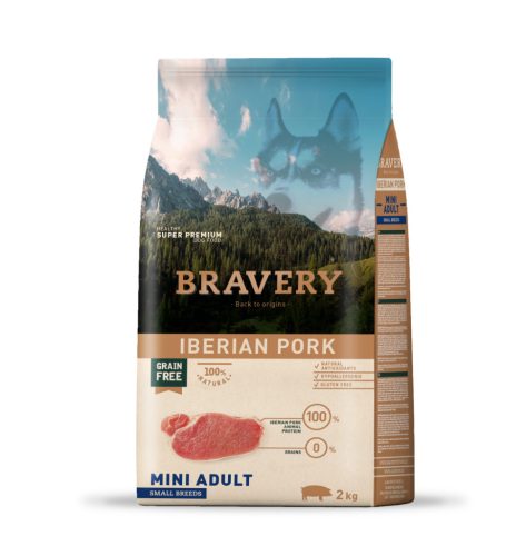 Bravery Iberian Pork Mini Adult Small Breeds 2 kg kutyatáp