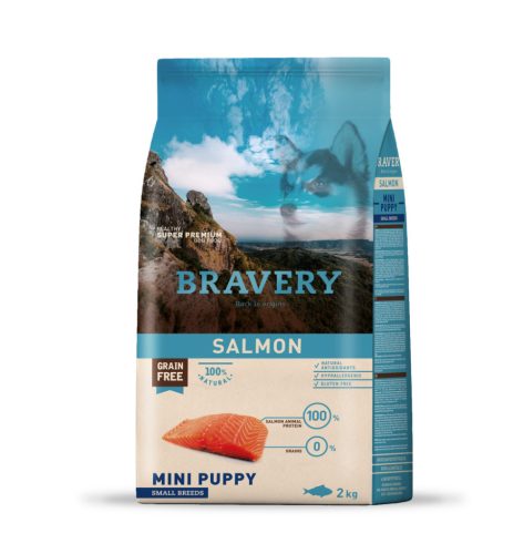 Bravery Salmon Mini Puppy Small Breeds 2 kg kutyatáp