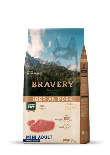Bravery Iberian Pork Mini Adult Small Breeds 7 kg kutyatáp