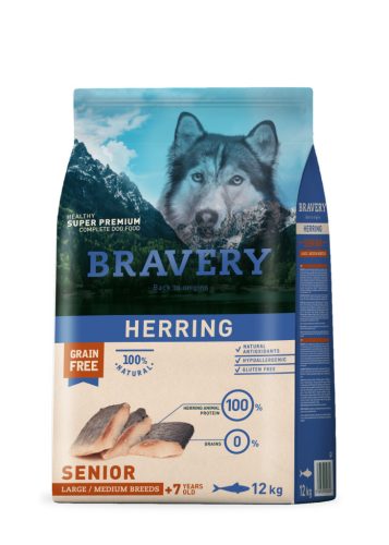 Bravery Senior Herring Large/Medium Breeds 12kg kutyatáp