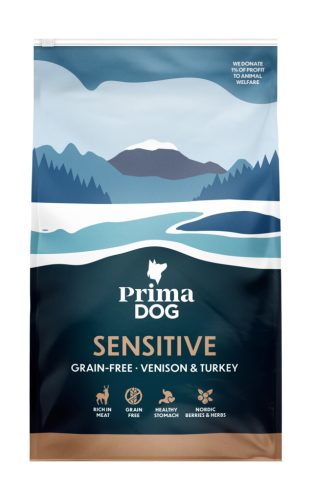 PrimaDog szarvas pulyka szárazeledel felnőtt kutyák részére 3kg