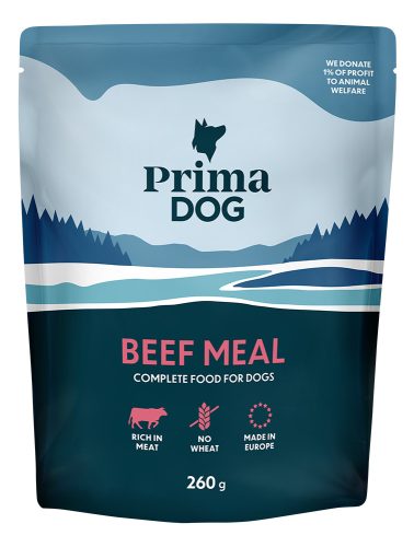 PrimaDog Beef Alutasakos nedves kutyatáp 260g