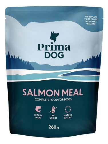 PrimaDog Salmon Alutasakos nedves kutyatáp 260g