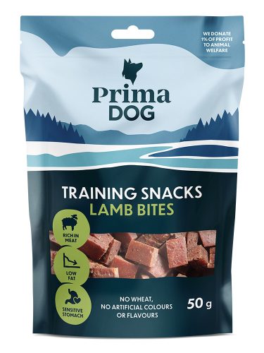 PrimaDog kutya jutalomfalat Training snack bárányfalat 50g