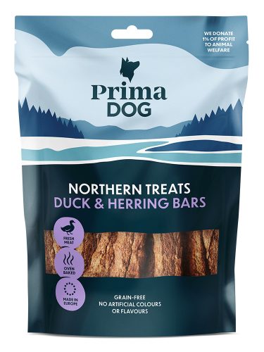 PrimaDog kutya jutalomfalat kacsa hering 80g