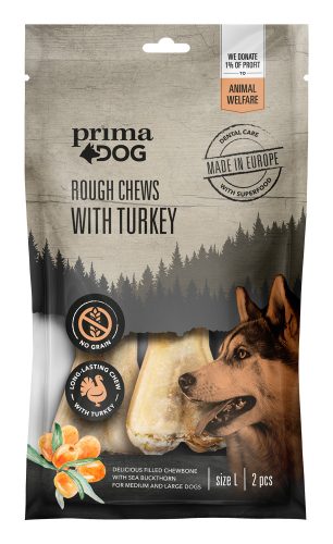 PrimaDog kutya fogtisztító S gyógynövényekkel 12 cm, 100g