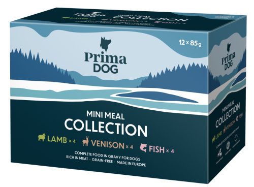 PrimaDog Pouch Multipack Alutasakos nedves kutyatáp 12x85 g