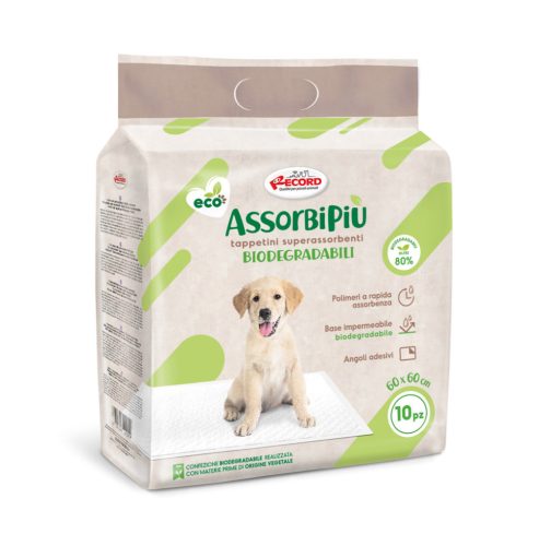 AssorbiPiu ECO biológiailag lebomló kutyapelenka M 60x60, 10 db/cs