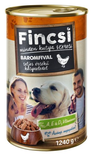 Fincsi nedves kutyaeledel 1240g Szárnyas