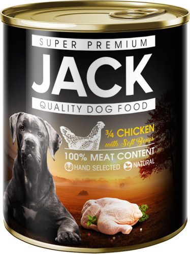 Jack konzerv 3/4 csirke 800 g kutya