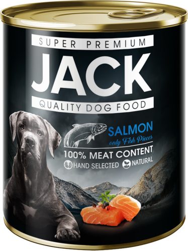 Jack konzerv 100% lazac 800 g kutya