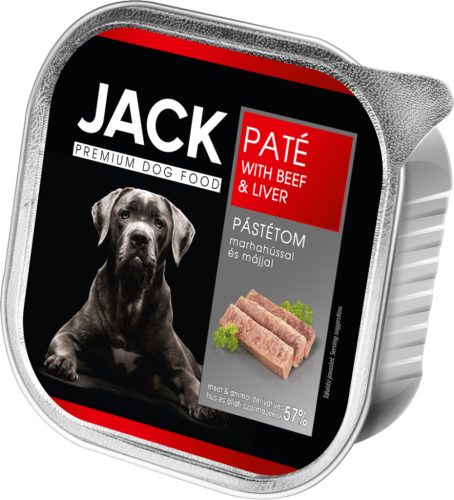Jack gabonamentes marha, máj pástétom kutya konzerv 150 g