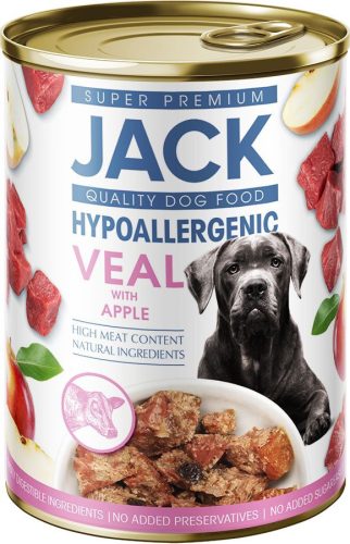 Jack hipoallergén pástétom konzerv 400g borjúhús almával
