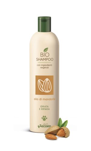 Record BIO kutyasampon MANDULA OLAJJAL TÖREDEZETT SZŐRRE 250 ml
