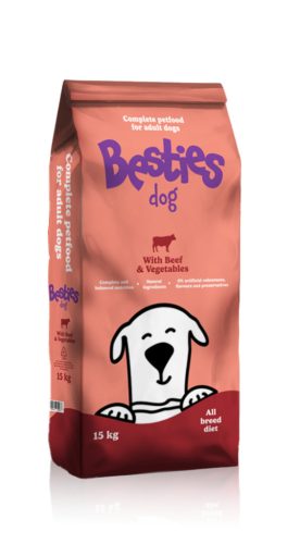Besties Dog marha zöldséggel száraz kutyatáp 15 kg