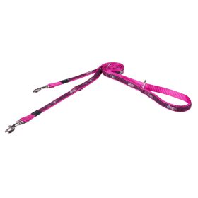   Rogz FANCY DRESS Multi-póráz XL 1,8 m Rózsaszín csontmintás