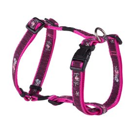 Rogz FANCY DRESS H-Hám XL Rózsaszín csontmintás