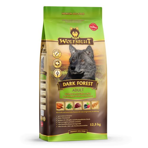 Wolfsblut Dark Forest Adult Vadhús Édesburgonyával száraz kutyatáp 12,5 kg