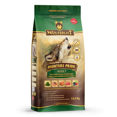 Wolfsblut Hunters Pride Adult - Fácán, Kacsa, Nyúl száraz kutyatáp 12,5 kg