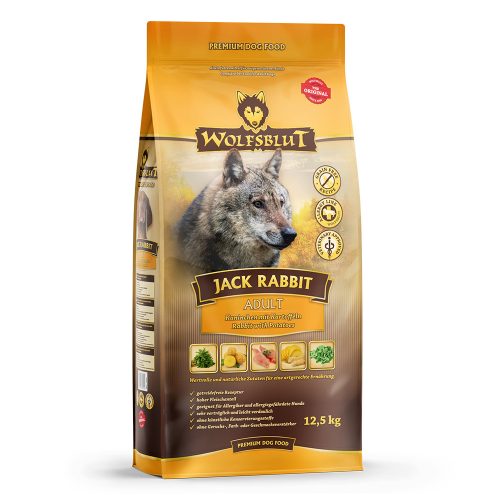 Wolfsblut Jack Rabbit Adult Nyúlhús Zöldséggel száraz kutyatáp 12,5 kg