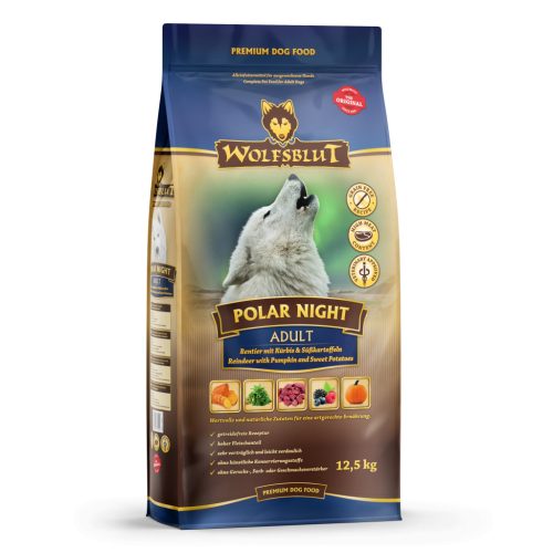 Wolfsblut Polar Night Adult Rénszarvas Sütőtökkel száraz kutyatáp 12,5 kg