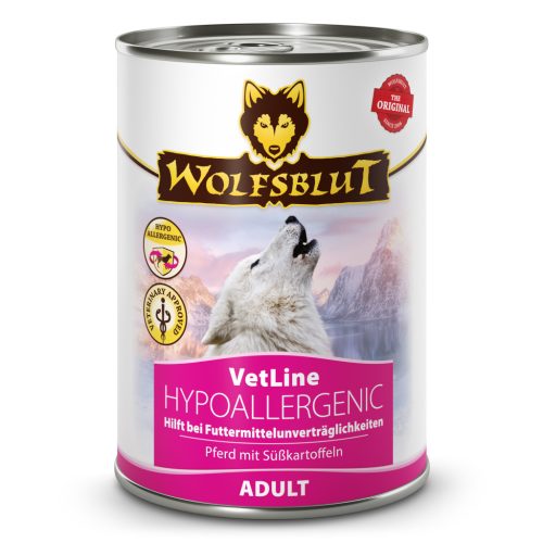 Wolfsblut VetLine Hypoallergenic Lóhús Konzerv nedves kutyatáp 395 g